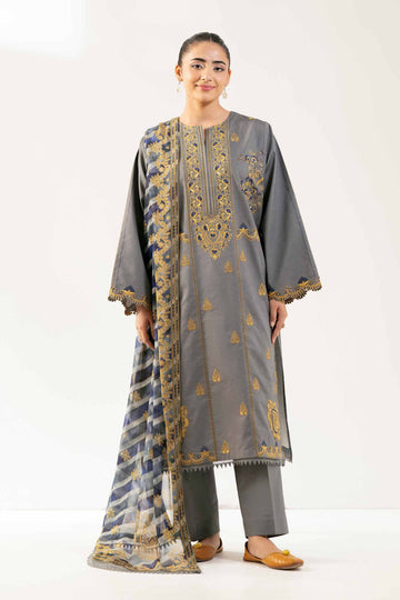 Nishat Linen 3 Piece - Digital Printed Embroidered Suit - 42501991 Online Shopping